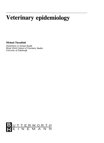 Veterinary Epidemiology
