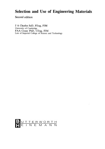 Selection and Use of Engineering Materials