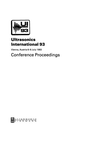 Ultrasonics International 93. Conference Proceedings