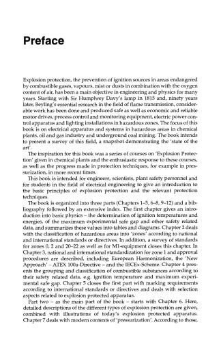 Explosion Protection. Electrical Apparatus and Systems for Chemical Plants Oil and Gas Industry Coal Mining