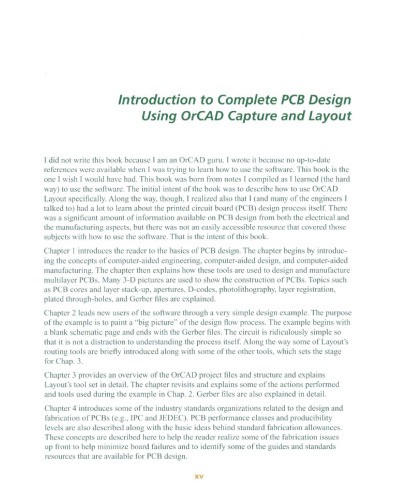 Complete PCB Design Using Or: Cad Capture and Layout