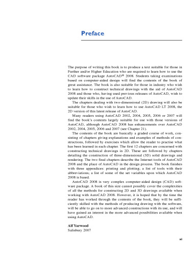 Introduction to Auto: CAD 2008. 2D and 3D Design