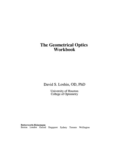 The Geometrical Optics Workbook