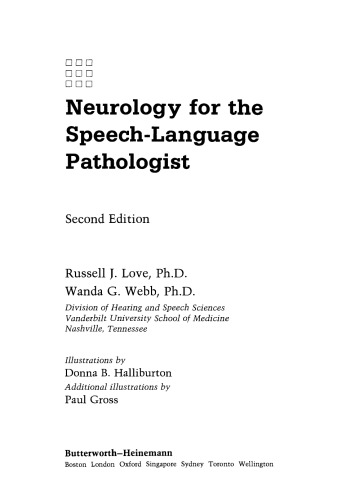 Neurology for the Speech-Language Pathologist