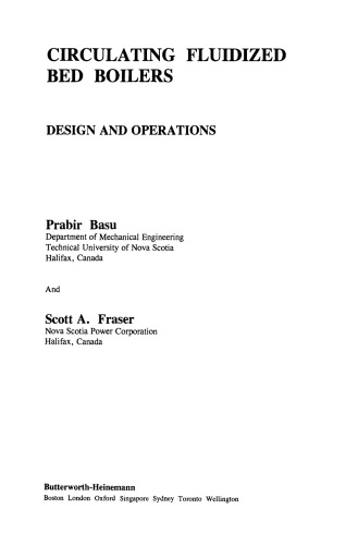 Circulating Fluidized Bed Boilers. Design and Operations