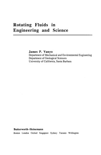 Rotating Fluids in Engineering and Science