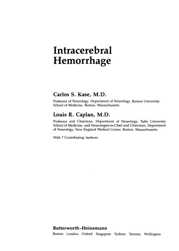 Intracerebral Hemorrhage