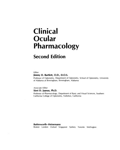 Clinical Ocular Pharmacology