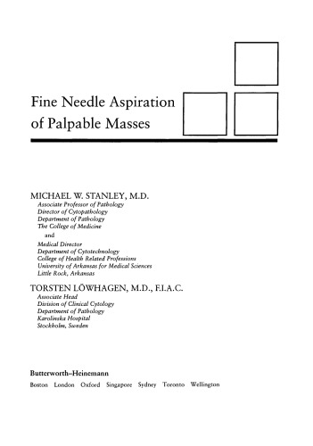 Fine Needle Aspiration of Palpable Masses