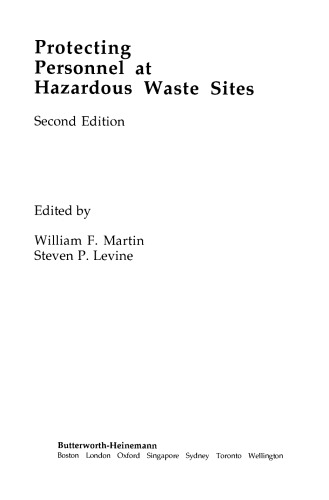 Protecting Personnel At Hazardous Waste Sites