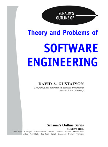 Schaum's outline of theory and problems of software engineering