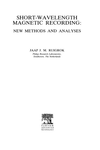 Short-wavelength Magnetic Recording. New Methods and Analyses