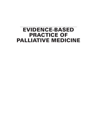 Evidence-Based Practice in Palliative Medicine