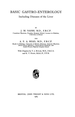 Basic Gastro-Enterology. Including Diseases of the Liver