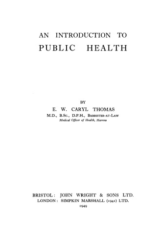 An Introduction to Public Health