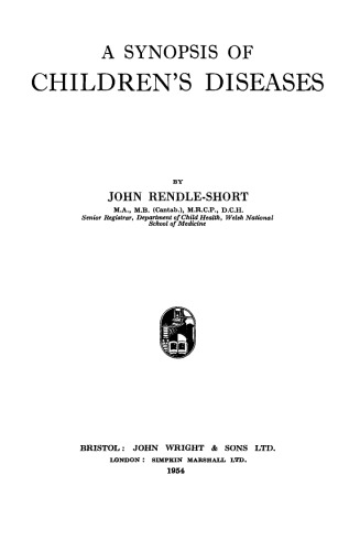 A Synopsis of Children's Diseases