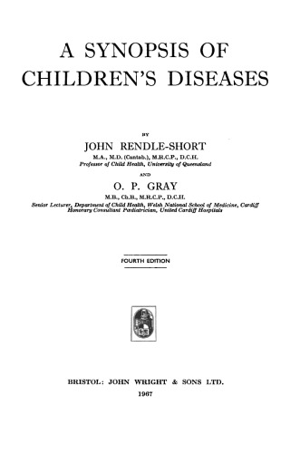 A Synopsis of Children's Diseases