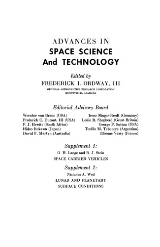 Lunar and Planetary Surface Conditions