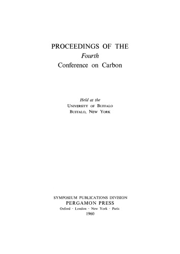 Carbon. Proceedings of the Fourth Conference