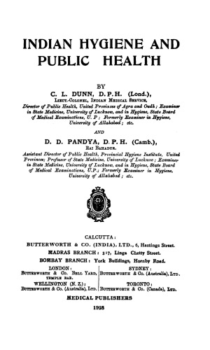Indian Hygiene and Public Health