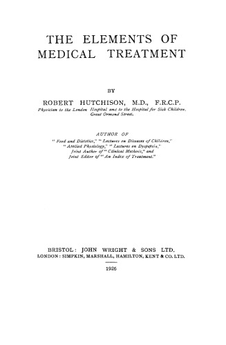 The Elements of Medical Treatment