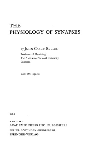 The Physiology of Synapses