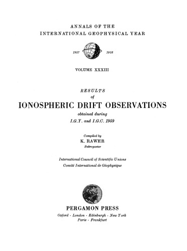 Ionospheric Drift Observations