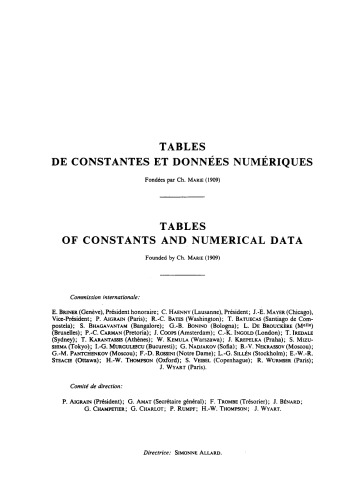 Radiolytic Yields. Selected Constants