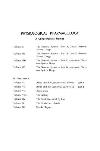 The Nervous System. Autonomic Nervous System Drugs