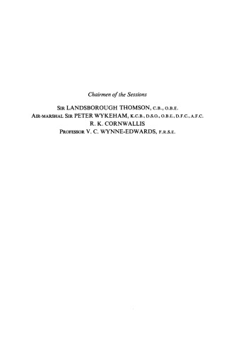 The Problems of Birds As Pests. Proceedings of a Symposium Held at the Royal Geographical Society, London, on 28 and 29 September 1967