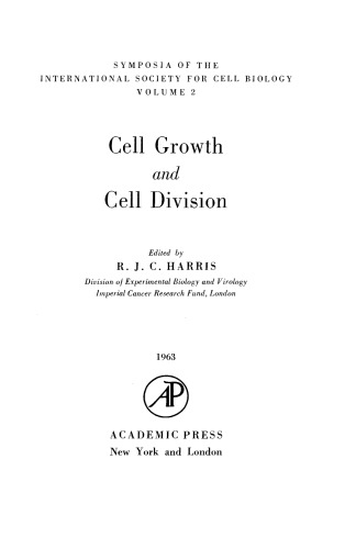 Cell Growth and Cell Division
