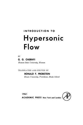 Introduction to Hypersonic Flow