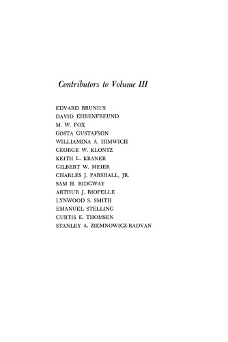 Methods of Animal Experimentation. Volume III