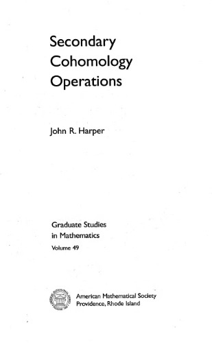 Secondary cohomology operations