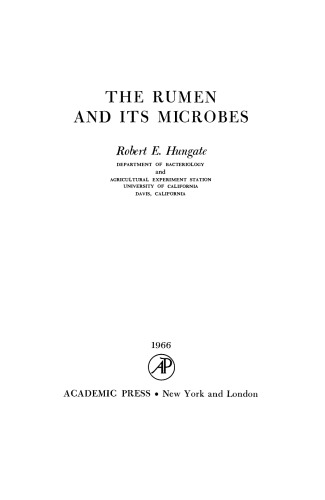 The Rumen and its Microbes