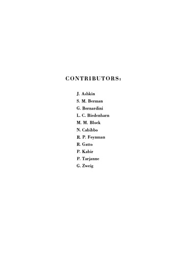 Symmetries in Elementary Particle Physics. 1964 International School of Physics Ettore Majorana, a CERN-MPI-NATO Advanced Study Institute