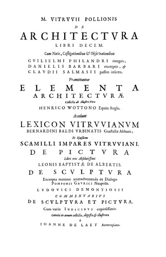 De Architectura. Libri decem