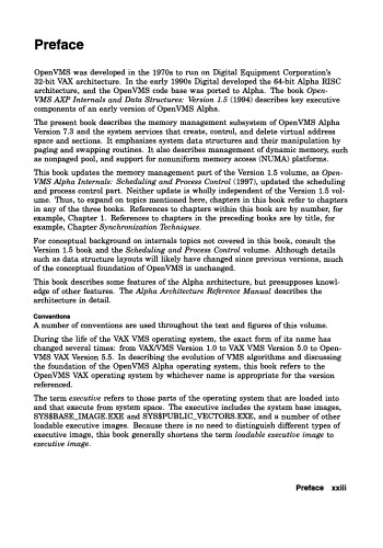 Open: VMS Alpha Internals and Data Structures. Memory Management