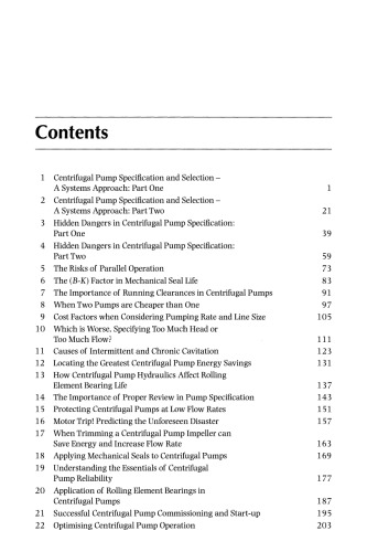 Stan Shiels on Centrifugal Pumps. Collected articles from “World Pumps” magazine