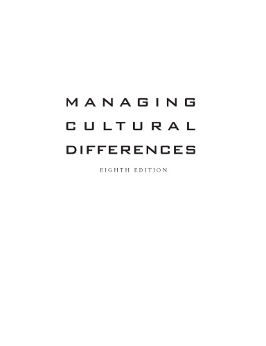 Managing Cultural Differences