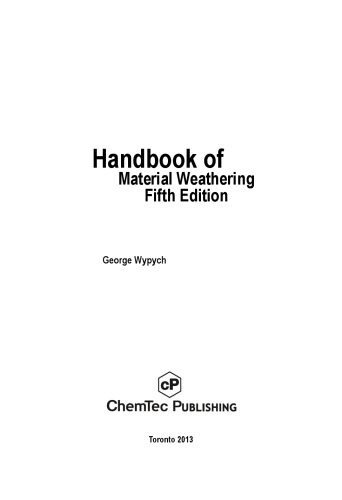 Handbook of Material Weathering