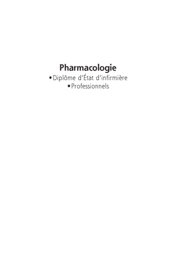 Pharmacologie