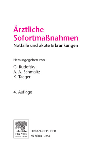 Ärztliche Sofortmaßnahmen. Notfälle und akute Erkrankungen