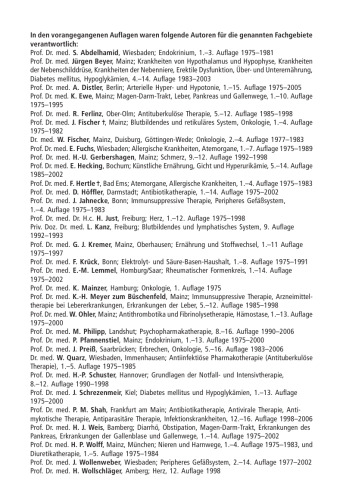 Internistische Therapie