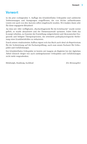Klinikleitfaden Orthopädie