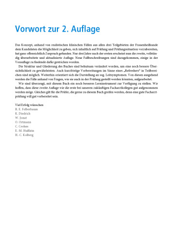 Facharztprüfung Gynäkologie und Geburtshilfe. in Fällen, Fragen und Antworten