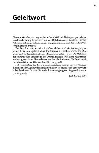 Augennotfälle. Ein Leitfaden für Diagnose und Management