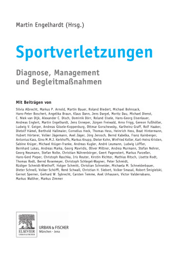 Sportverletzungen. Diagnose, Management und Begleitmaßnahmen