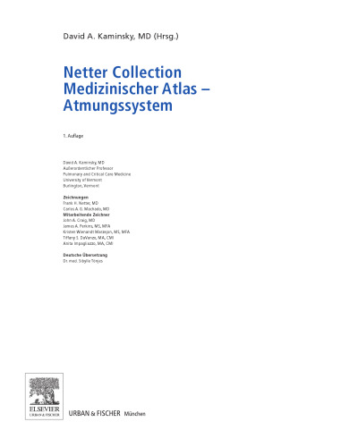 Netter Collection, Medizinischer Atlas, Atmungssystem