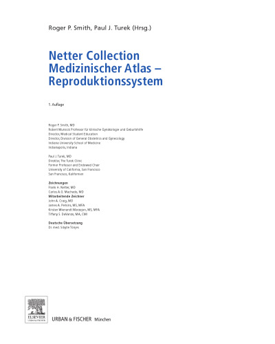 Netter Collection, Medizinischer Atlas, Reproduktionssystem